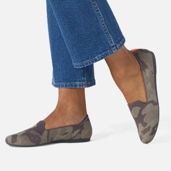Rothy's The Loafer Mink Camouflage Flats Round Toe - Picture 1 of 7